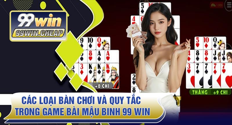 Các loại bàn chơi và quy tắc trong Game Bài Mậu Binh 99 WIN