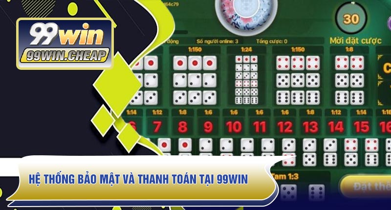 Hệ thống bảo mật và thanh toán tại 99WIN